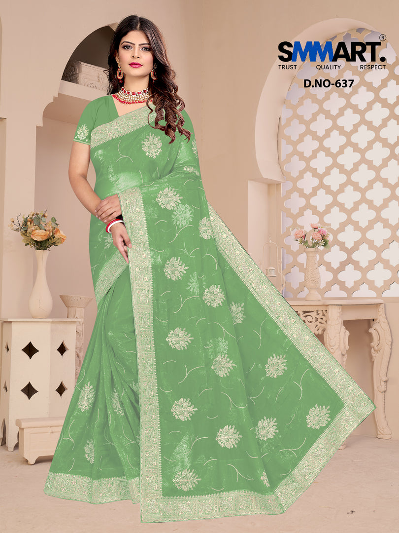 Meher Mirror Work Saree – A Celebration in Every Drape
