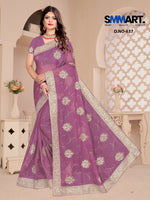Load image into Gallery viewer, Meher Mirror Work Saree – A Celebration in Every Drape
