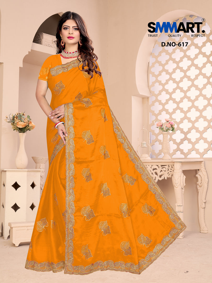 Ziya Georgette Mirror Saree – Where Sparkle Meets Serenity