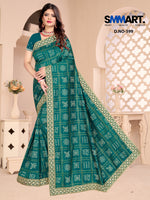 Load image into Gallery viewer, Noor Mirror Embellished Georgette Saree – Shine with Subtle Grace
